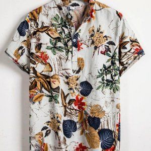 Hawaiian Style Linen Shirt